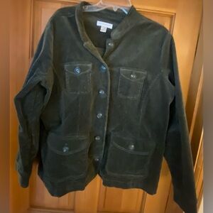 Christopher & Banks Olive Utility Jacket